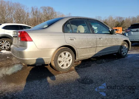 2003 Honda Civic Ex из США, поврежденный, VIN 2HGES26743H570407